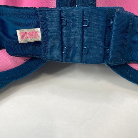 Pink Victoria's Secret Wear Everywhere Push -Up Bra‎ Teal 34D - Picture 3 of 8